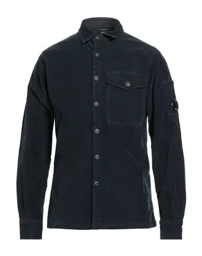 C.p. Company C. P. Company Man Shirt Navy Size 3xl Cotton, Elastane In Blue