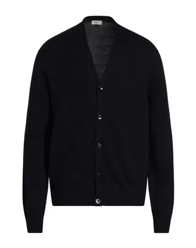 Agnona Man Cardigan Midnight Blue Size S Cashmere In Blue