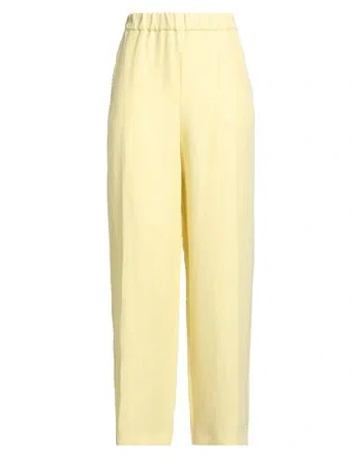 Fabiana Filippi Woman Pants Yellow Size 6 Viscose, Linen In Yellow