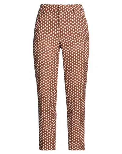 Pt Torino Woman Pants Brown Size 8 Polyester In Brown