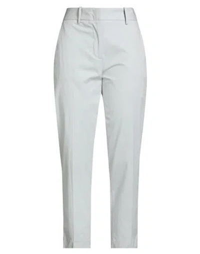 Eleventy Woman Pants Light Grey Size 4 Cotton, Lycra, Elastane In Gray