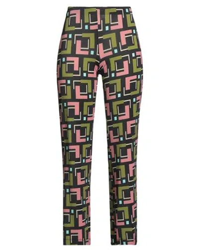 Maliparmi Malìparmi Woman Pants Black Size 8 Viscose, Elastane In Green