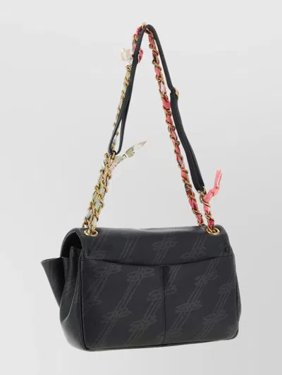 Balenciaga Printed Leather Mini Darling Shoulder Bag In Black