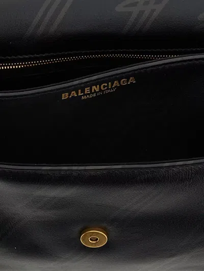 Balenciaga Printed Leather Mini Darling Shoulder Bag In Black