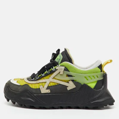 Pre-owned Off-white Multicolor Mesh And Leather Odsy 1000 Sneakers Size 41