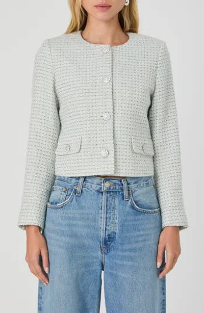 French Connection Tweed Jacket In Blue