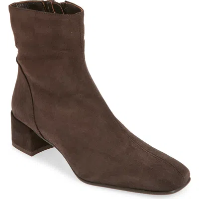 Aquatalia Loretta Suede Bootie In Brown
