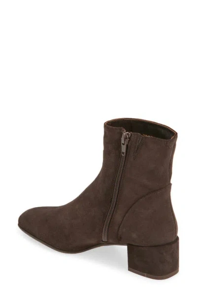 Aquatalia Loretta Suede Bootie In Brown