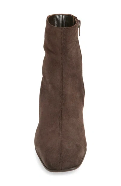 Aquatalia Loretta Suede Bootie In Brown