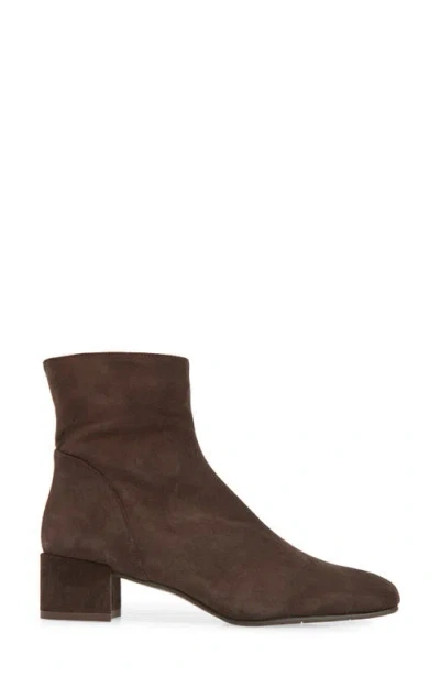 Aquatalia Loretta Suede Bootie In Brown