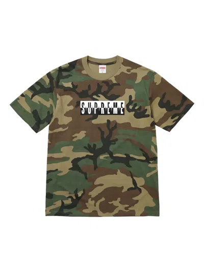 Supreme Split Camouflage T-shirt In Multi