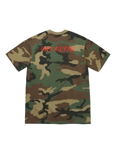Supreme Split Camouflage T-shirt In Multi