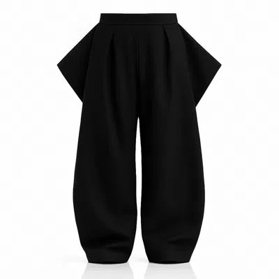 Serotoninn Women's Black Architecture Trousers In Black