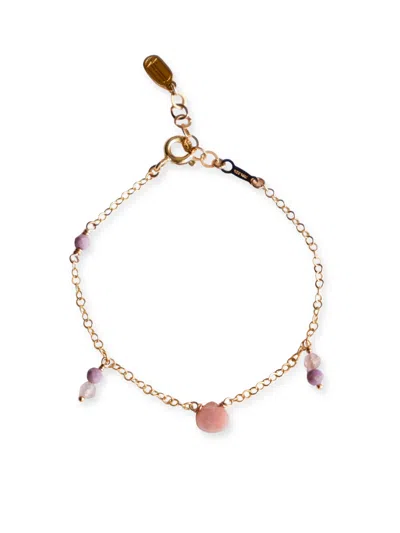 Inari Jewellery Women's Gold / Pink / Purple Gumdrops Bracelet In Gold