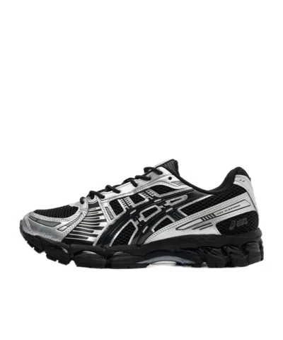 Asics Mens Gel Kayano 12 Woven Trainers Black Graphite Grey In Black