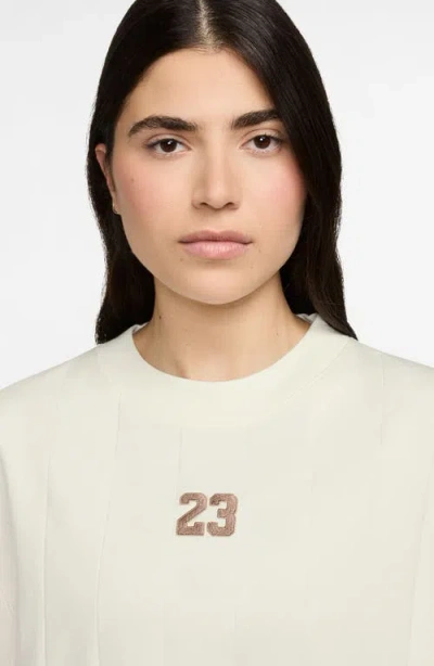 Jordan 23 Appliqué Loose Fit Top In Neutral
