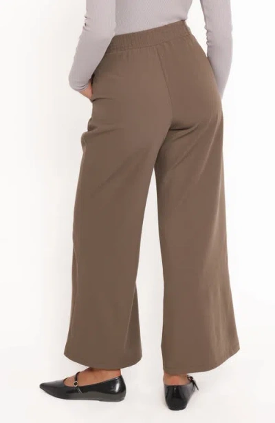 Petal And Pup Petal & Pup Curtis Wide Leg Pants In Brown