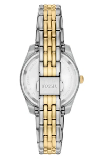Fossil Scarlette Watch, 32mm In Gold