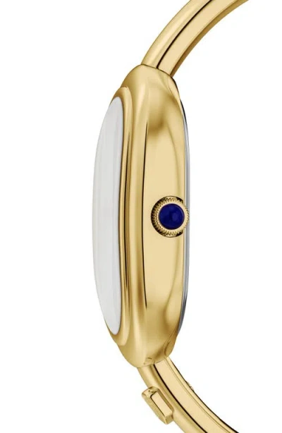 Fossil Sloan Three-hand Gold-tone Stainless Steel Bangle Watch, 25mm X 36mm In Gold