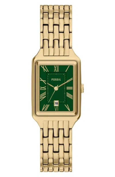 Fossil Women's Raquel Green Dial Watch In Gold