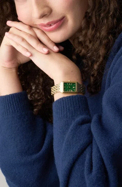 Fossil Women's Raquel Green Dial Watch In Gold