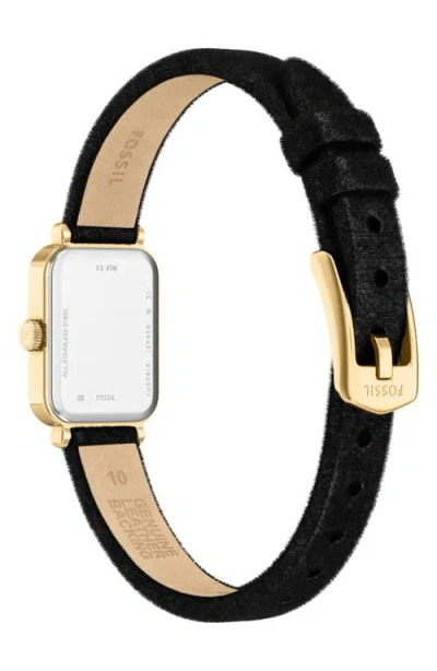 Fossil Raquel Watch, 18mm X 29mm In Black