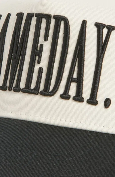 Kenzkustomz Gameday Canvas Snapback Baseball Cap In Brown