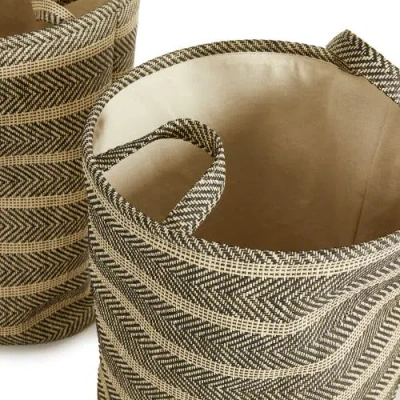 Napa Home & Garden Marleigh Round Baskets Set Of 2 In Gray