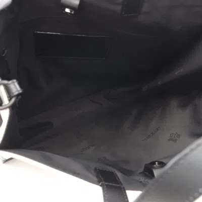 Pre-owned Alexander Mcqueen Black White Canvas Leather Tote Bag () In Multi