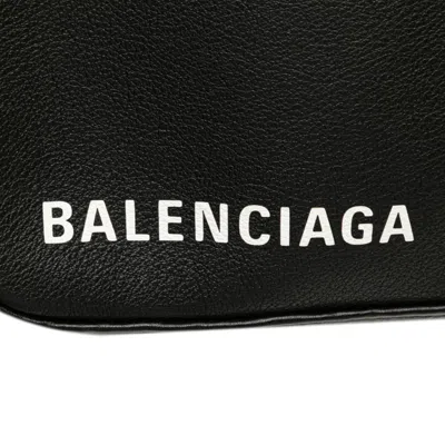 Pre-owned Balenciaga Black Leather Clutch Bag ()