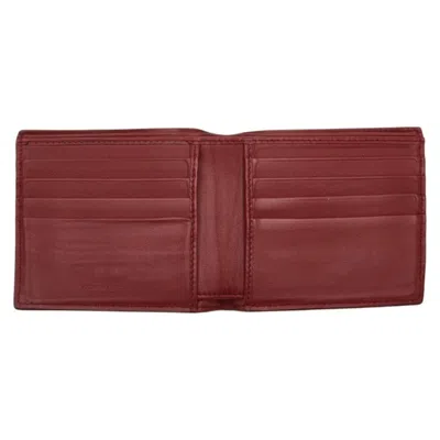 Pre-owned Bottega Veneta Blue Green Red Color Leather Wallet (bi-fold) ()