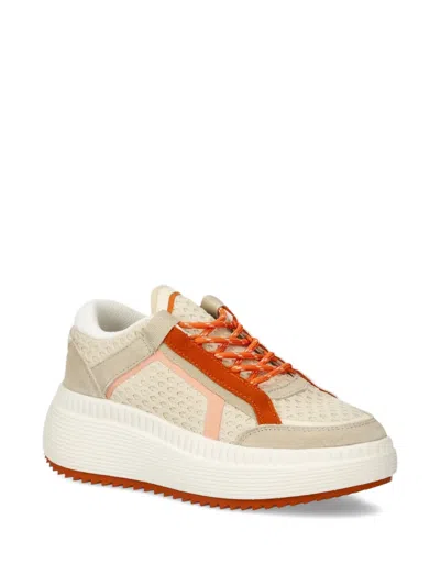 Marc O'polo Mesh-panel Platform Sneakers In Neutral