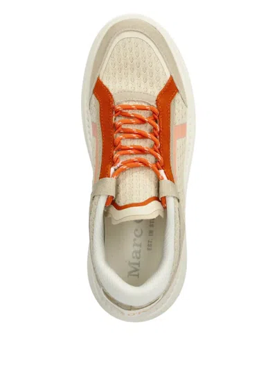 Marc O'polo Mesh-panel Platform Sneakers In Neutral