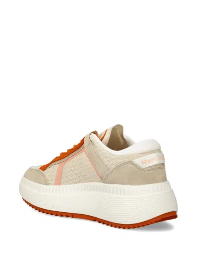Marc O'polo Mesh-panel Platform Sneakers In Neutral