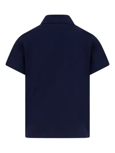Missoni Pocket Polo Shirt In Blue