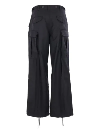 Junya Watanabe Wool-blend Cargo Pants In Black