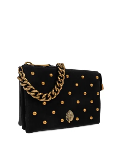 Kurt Geiger Kensington 3 Pouch Studded Shoulder Bag In Black