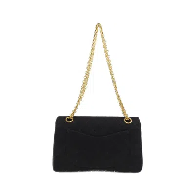 Pre-owned Chanel Black Canvas Shoulder Bag ()