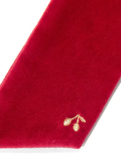 Bonpoint Girls Domina Bow Hair Clip In Red