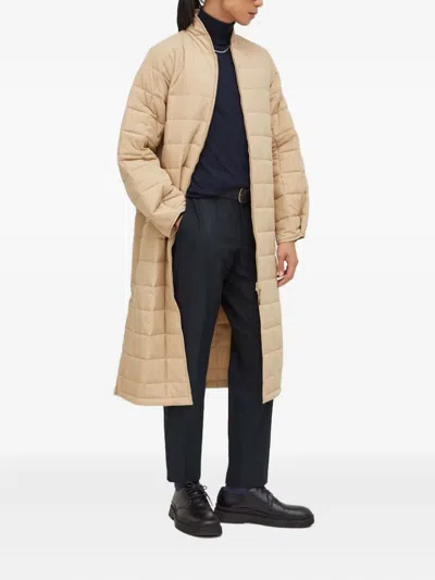 Rains Long-sleeve Quilted Jacket In Neutral