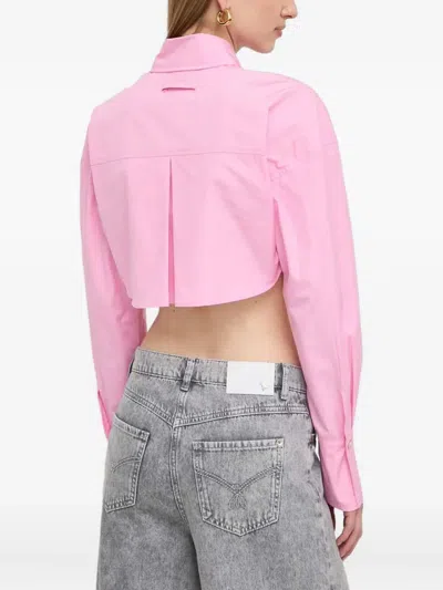 Patrizia Pepe Buttoned Shirt In Pink