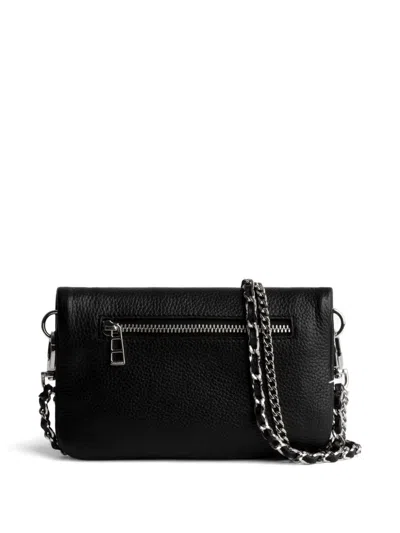 Zadig & Voltaire Wings-detail Chain-strap Cross Body Bag In Black