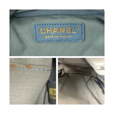 Pre-owned Chanel Blue Denim Pochette Shoulder Bag ()