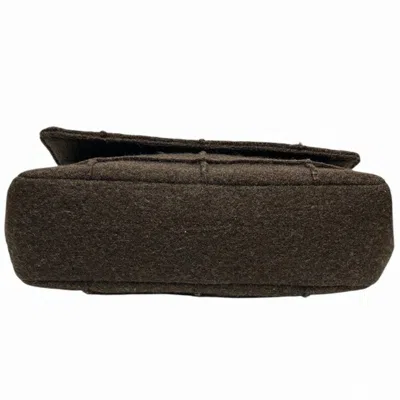 Pre-owned Chanel Brown Wool Shoulder Bag ()