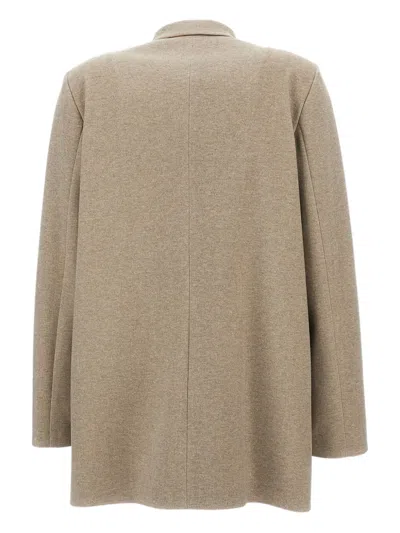 Irie Double-breasted Blazer In Brown