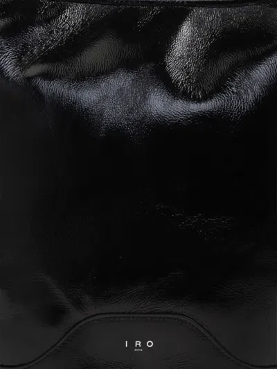 Iro Leather Bucket Bag In Black