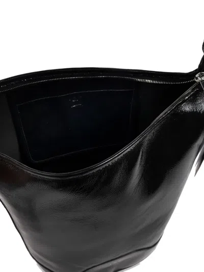 Iro Leather Bucket Bag In Black