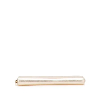 Pre-owned Chanel Gold Leather Long Wallet (bi-fold) ()