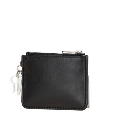 Pre-owned Dior Christian  Black Blue Leather Coin Purse/coin Case () In Multi