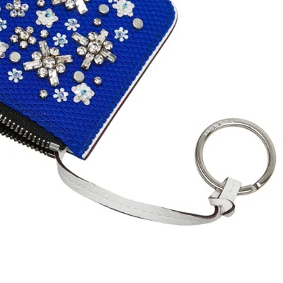 Pre-owned Dior Christian  Black Blue Leather Coin Purse/coin Case () In Multi